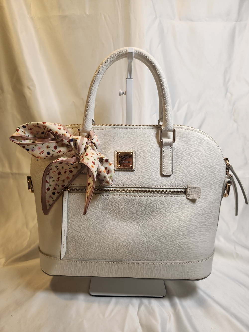 Dooney & Bourke Saffiano Domed Zip Satchel
